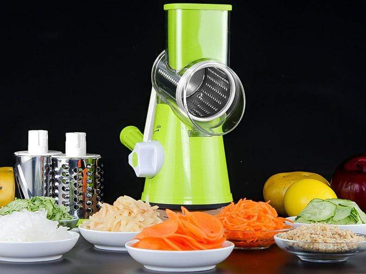 TableTop Drum Grater | Manual Vegetable Cutter Slicer & Grater | Multi-Functional Kitchen Gadget