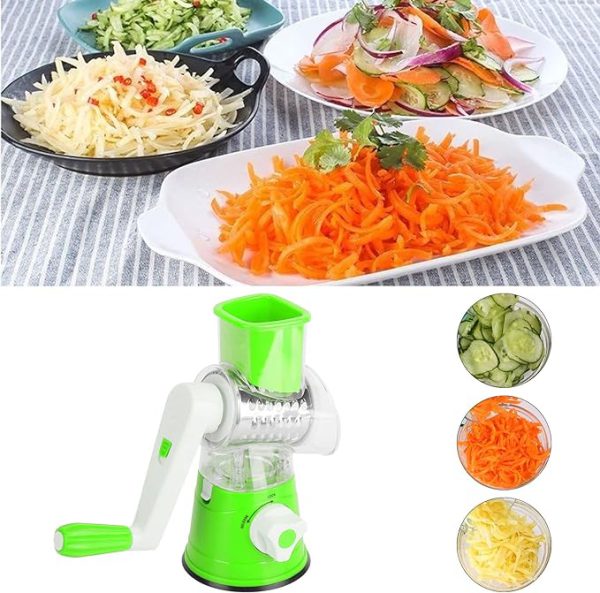 TableTop Drum Grater | Manual Vegetable Cutter Slicer & Grater | Multi-Functional Kitchen Gadget